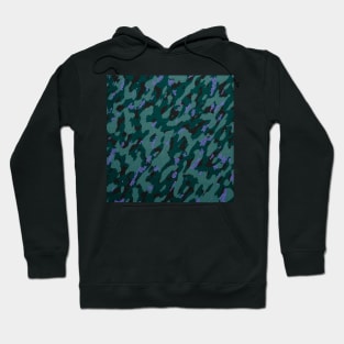 Camouflage - teal Hoodie